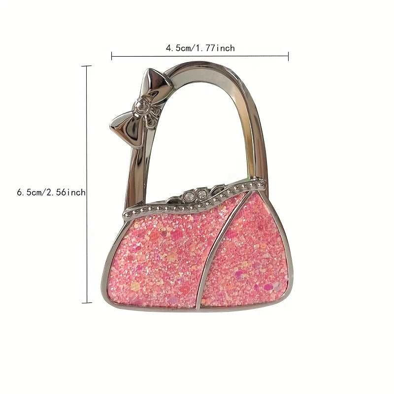 Cuelga Bolsos Plegable para Mesa – "Gema de Hi'ilawe" 👜✨💎