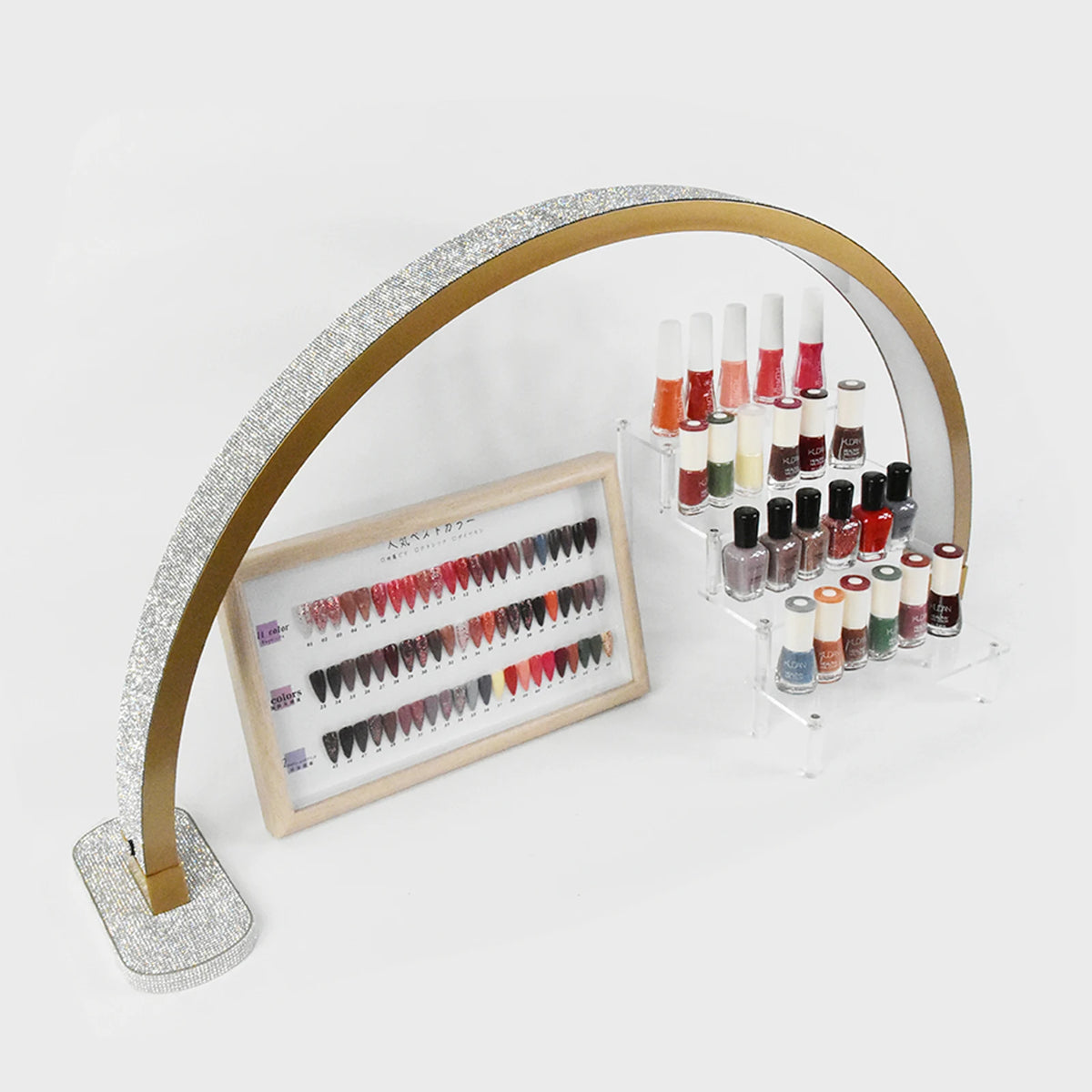 Lámpara LED HALF HI'ILAWE MOON 🌙 media luna/ Profesional – Manicura, Pestañas y Estética