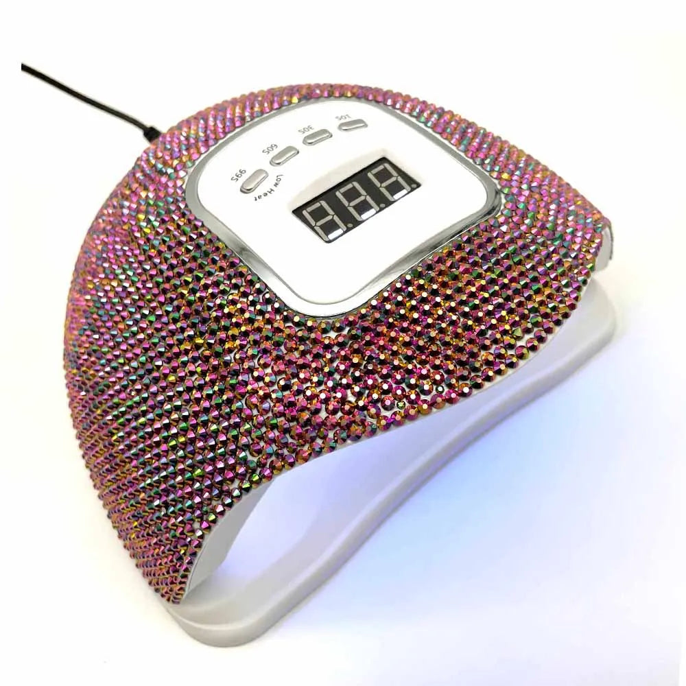 Lámpara UV/LED con Incrustaciones de Cristal – "Destello de joyas Hi'ilawe" 💎✨💖45 Led