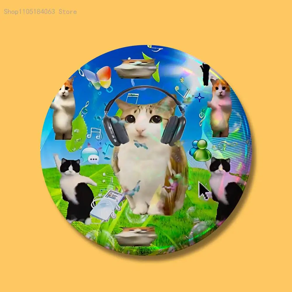 Pins Redondos Frutiger Aero Aqua nostalgia del futuro  – "Ecos de Hi'ilawe" 🐠🏞️🫧✨