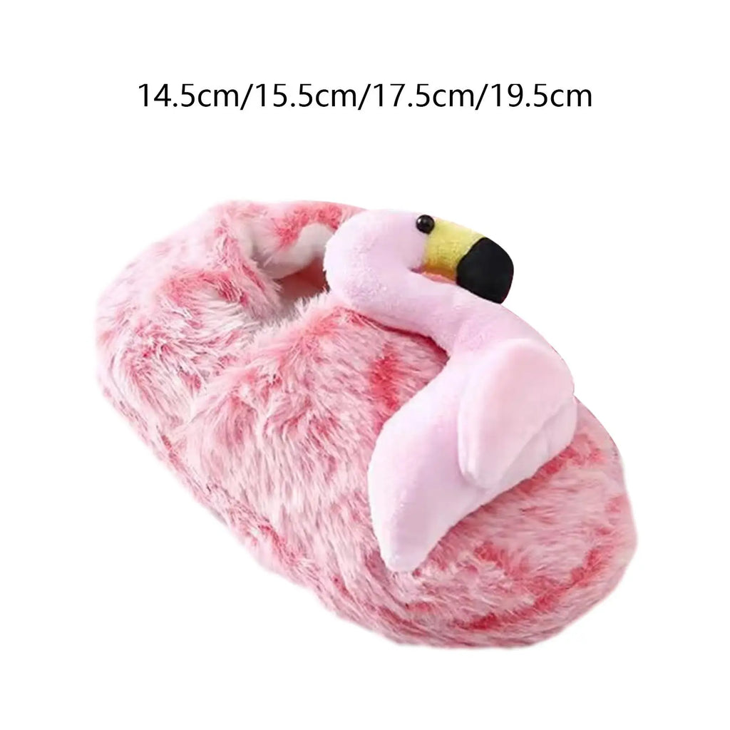 Flamingo Slippers Warm Lightweight Girls Slides Shoes for Home Gifts Bedroom