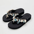 Women's Chanclas Playeras Joya – "Tesoros del Mar de Hi'ilawe" 🩴🦪🐚