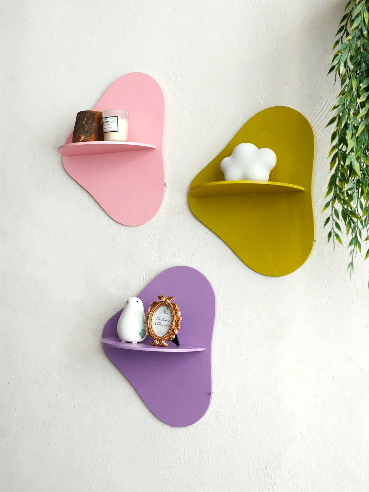 Estantería - flotante " HI'ILAWE CLOUD ☁️💜🩷💚 "