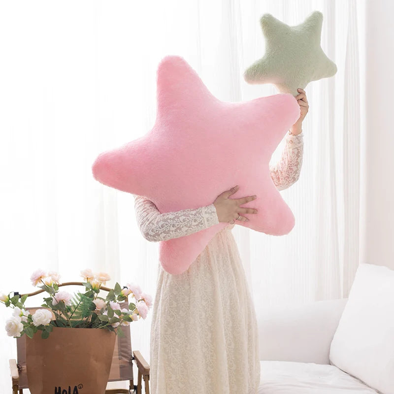 40CM - Cojín Peluche Estrella – "Estrellas de Agua Dulce de Hi'ilawe" ⭐🩵🩷💛