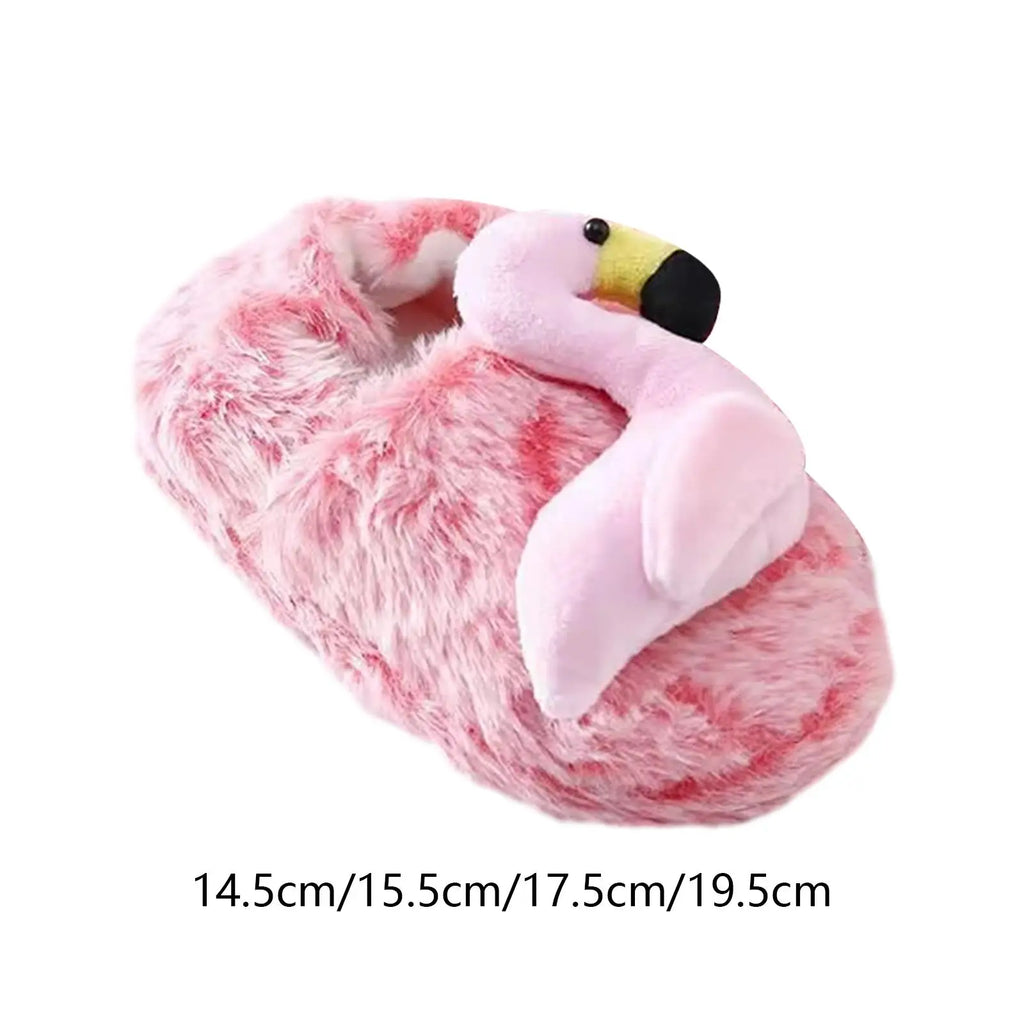 Flamingo Slippers Warm Lightweight Girls Slides Shoes for Home Gifts Bedroom