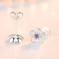 Pendientes de Botón "Flor de Cerezo de Hi'ilawe" 🌸✨