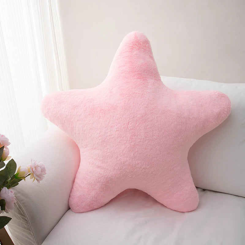 40CM - Cojín Peluche Estrella – "Estrellas de Agua Dulce de Hi'ilawe" ⭐🩵🩷💛