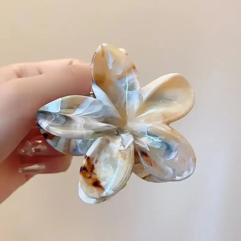 Hawaii Flower Hair Crabs Hair Clips Fashion Casual Summer Flower Hair Claw Clip Shark Hairpin Barrettes