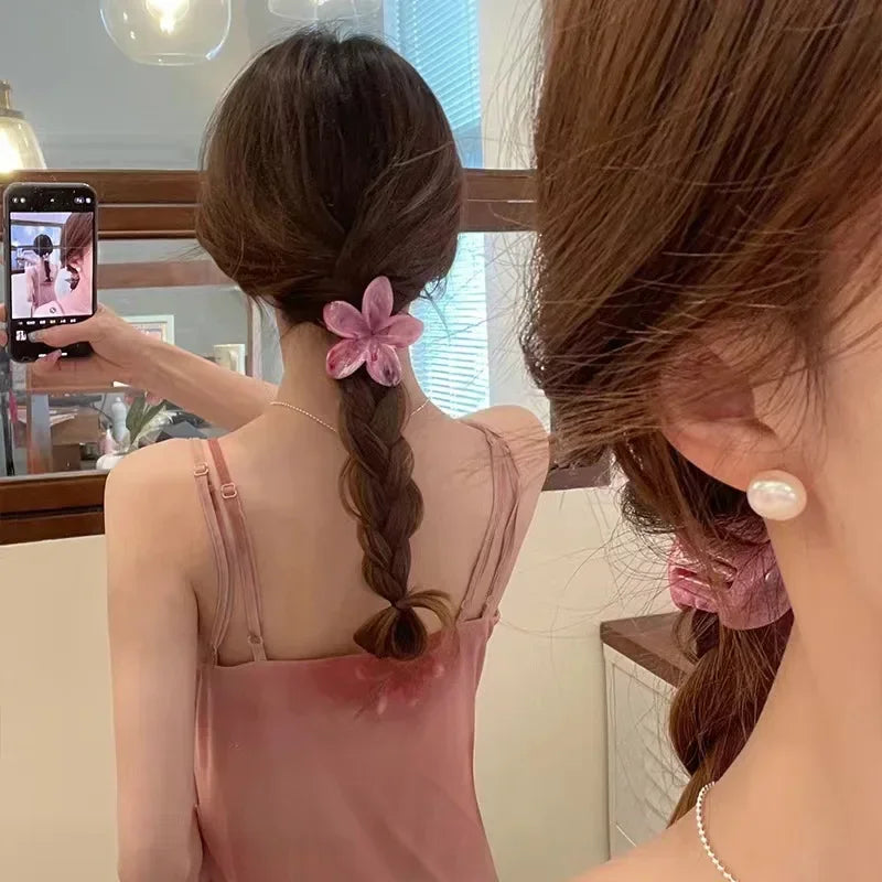Hawaii Flower Hair Crabs Hair Clips Fashion Casual Summer Flower Hair Claw Clip Shark Hairpin Barrettes