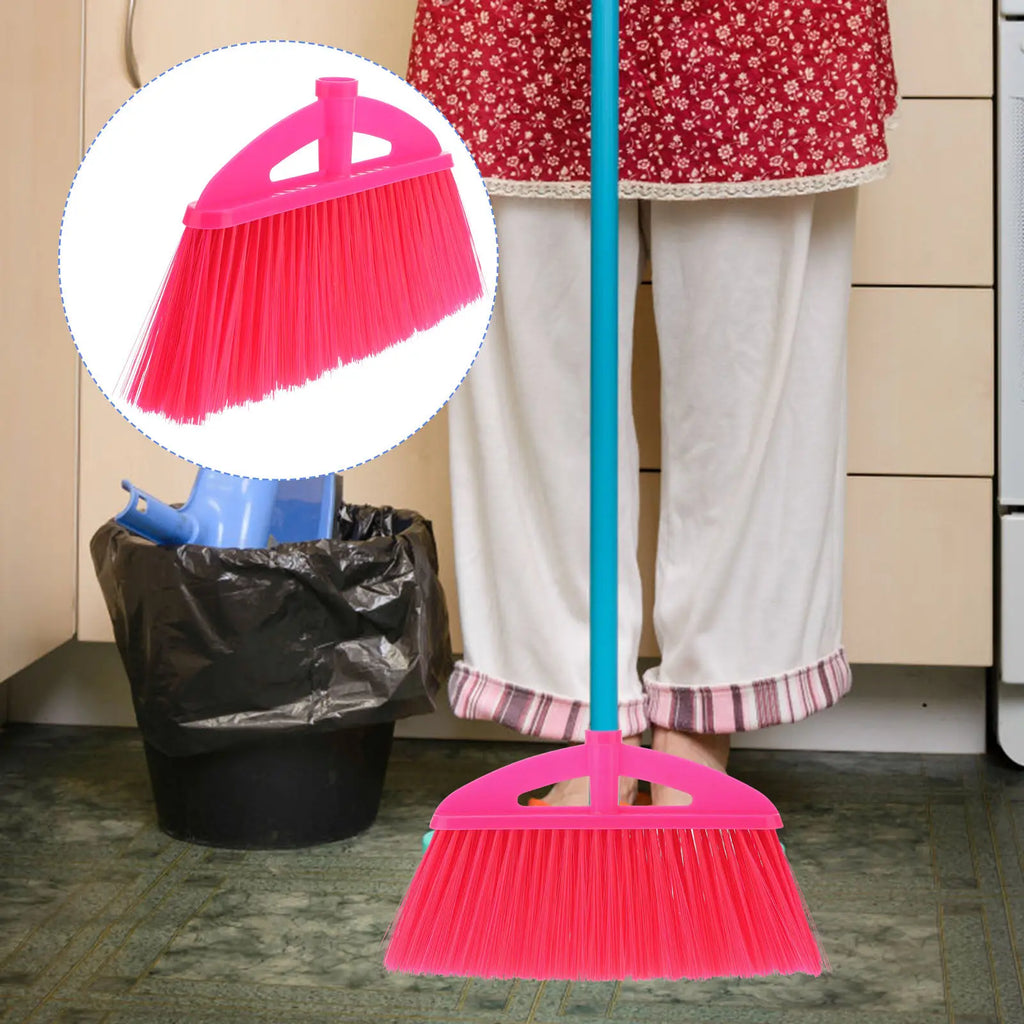 Pink Broom Garage Replacement Brushes for Push Brooms Sweeper Head Heads Red Angle
