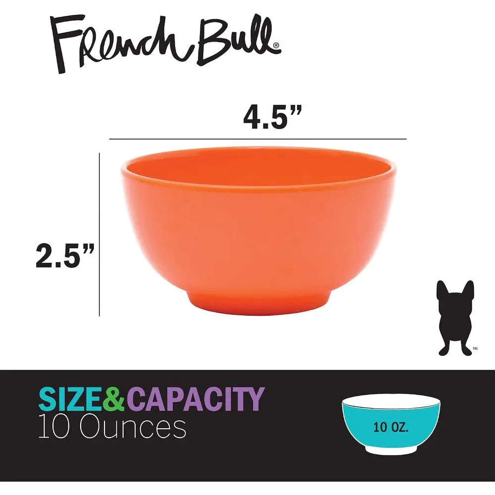 6-Piece Melamine Small Bowl Set, 10 oz, Multicolor, Shatterproof, Dishwasher Safe, BPA Free