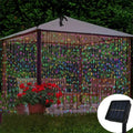 Cortina de Luces LED Solar – "Lluvia de Estrellas de Hi'ilawe" 🌌✨🏮Waterproof 600leds