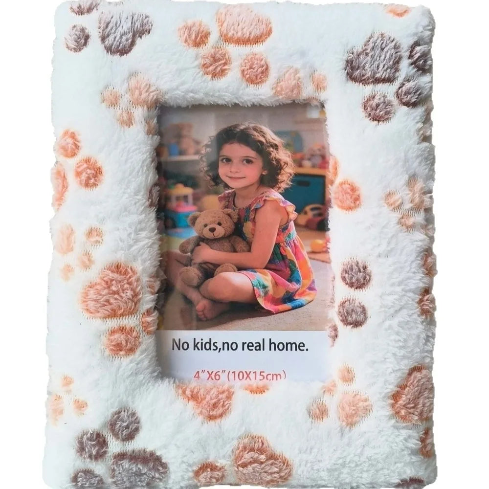 Marco de Fotos de Peluche – "Recuerdos Esponjosos de Hi'ilawe" 🖼️🧸🐆  6/7/8 Inch