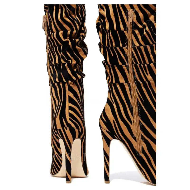 Botas "Mariah"📀altas, stiletto "SAFARI EN HI'ILAWE" 🐆🦓🐅