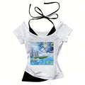 Coastal cyber -Camiseta Frutiger Aero Y2K – " Hi'ilawe cyber" 🎧📀📟🏞️