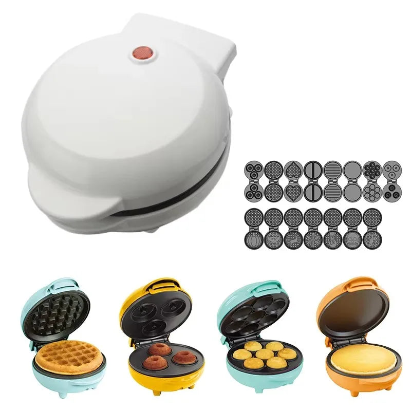 Egg Biting Machine Mini Heart Waffles Pancake Machine Snack Press Grill