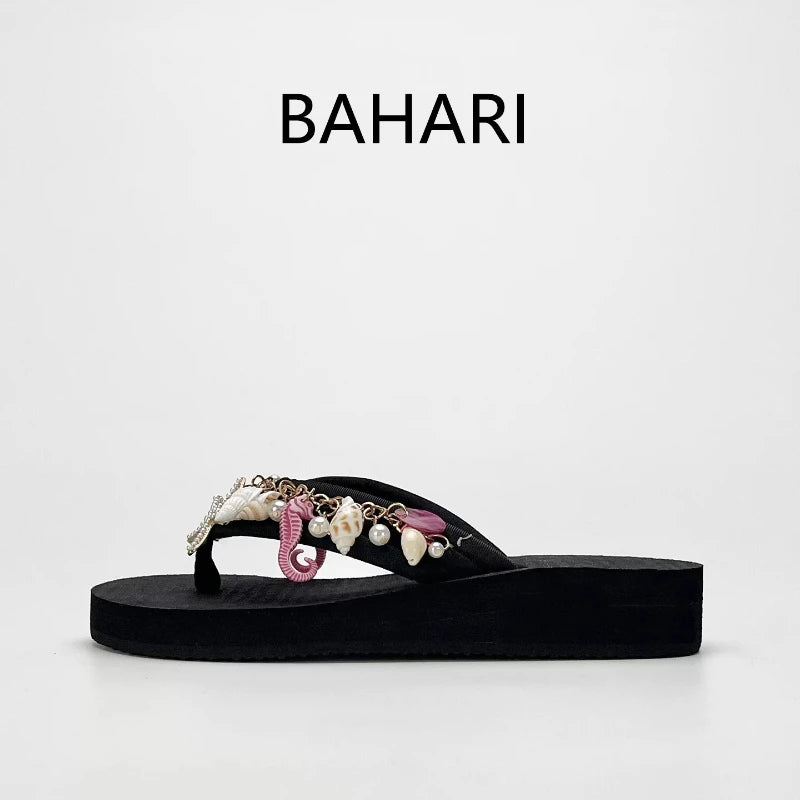 Women's Chanclas Playeras Joya – "Tesoros del Mar de Hi'ilawe" 🩴🦪🐚