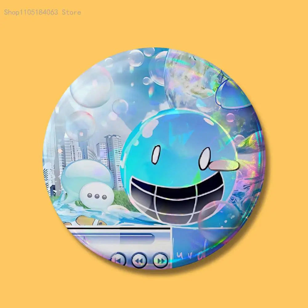 Pins Redondos Frutiger Aero Aqua nostalgia del futuro  – "Ecos de Hi'ilawe" 🐠🏞️🫧✨