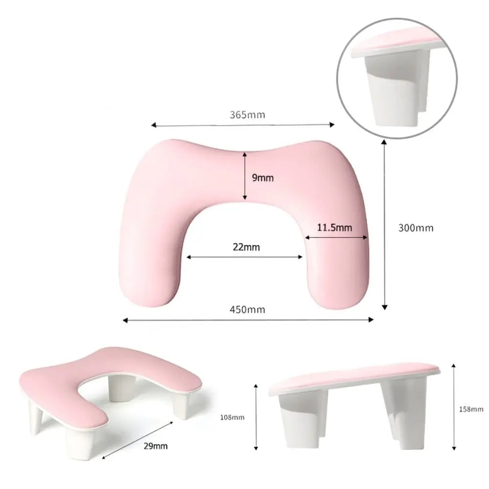 Reposamanos Profesional manicura Ergonómico – "Nube de Confort Hi'ilawe" ☁️💅🌸