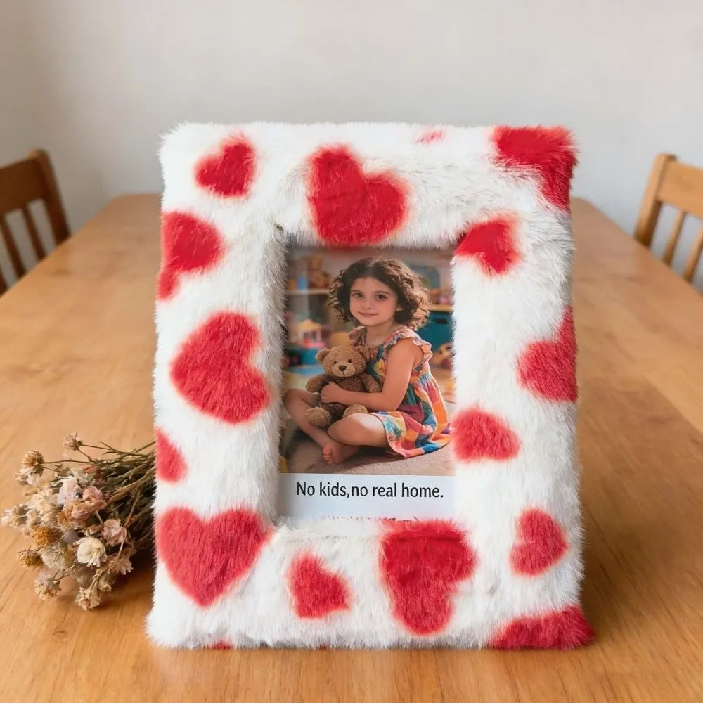 Marco de Fotos de Peluche – "Recuerdos Esponjosos de Hi'ilawe" 🖼️🧸🐆  6/7/8 Inch