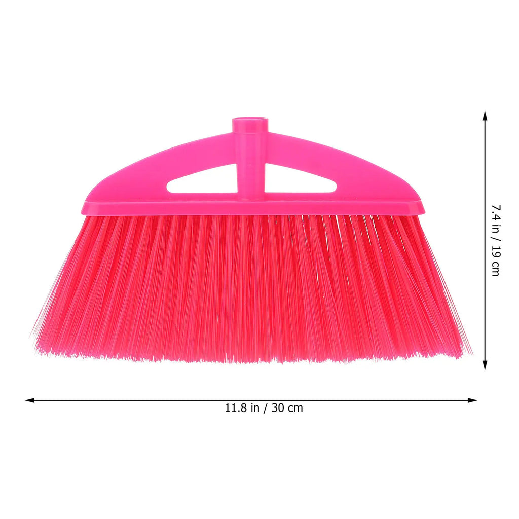 Pink Broom Garage Replacement Brushes for Push Brooms Sweeper Head Heads Red Angle