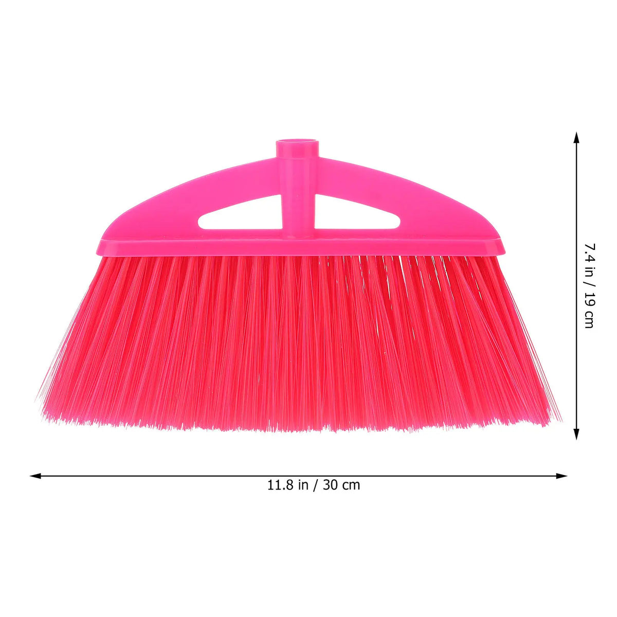 Pink Broom Garage Replacement Brushes for Push Brooms Sweeper Head Heads Red Angle