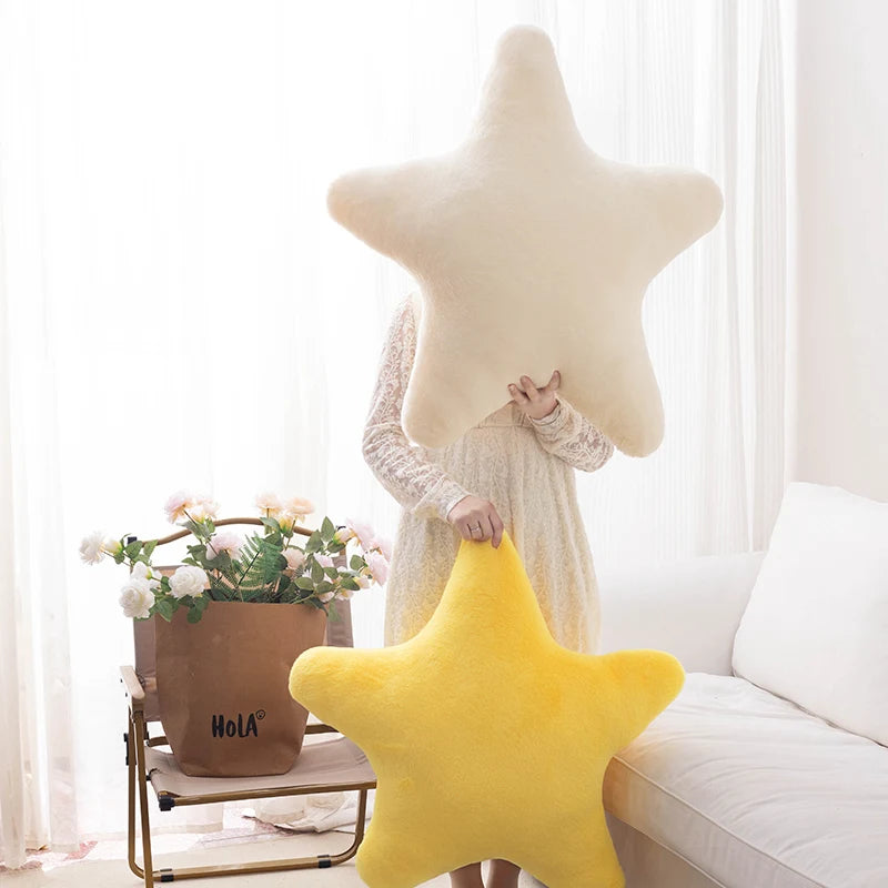 40CM - Cojín Peluche Estrella – "Estrellas de Agua Dulce de Hi'ilawe" ⭐🩵🩷💛