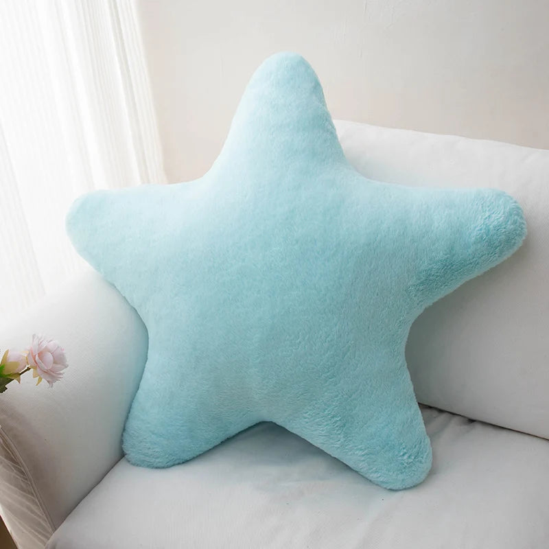 40CM - Cojín Peluche Estrella – "Estrellas de Agua Dulce de Hi'ilawe" ⭐🩵🩷💛