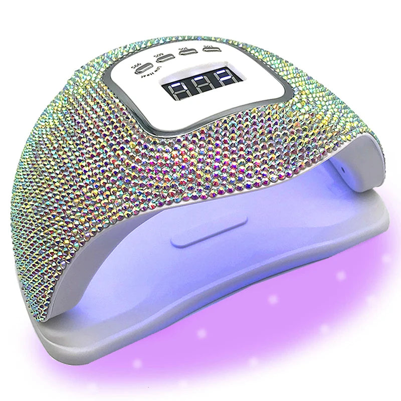 Lámpara UV/LED con Incrustaciones de Cristal – "Destello de joyas Hi'ilawe" 💎✨💖45 Led
