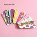 5/10/25Pcs Set de Limas de Uñas Tropicales – "Manicura Tropical Hi'ilawe" 💅🌺🏝️🐠🦓🐆