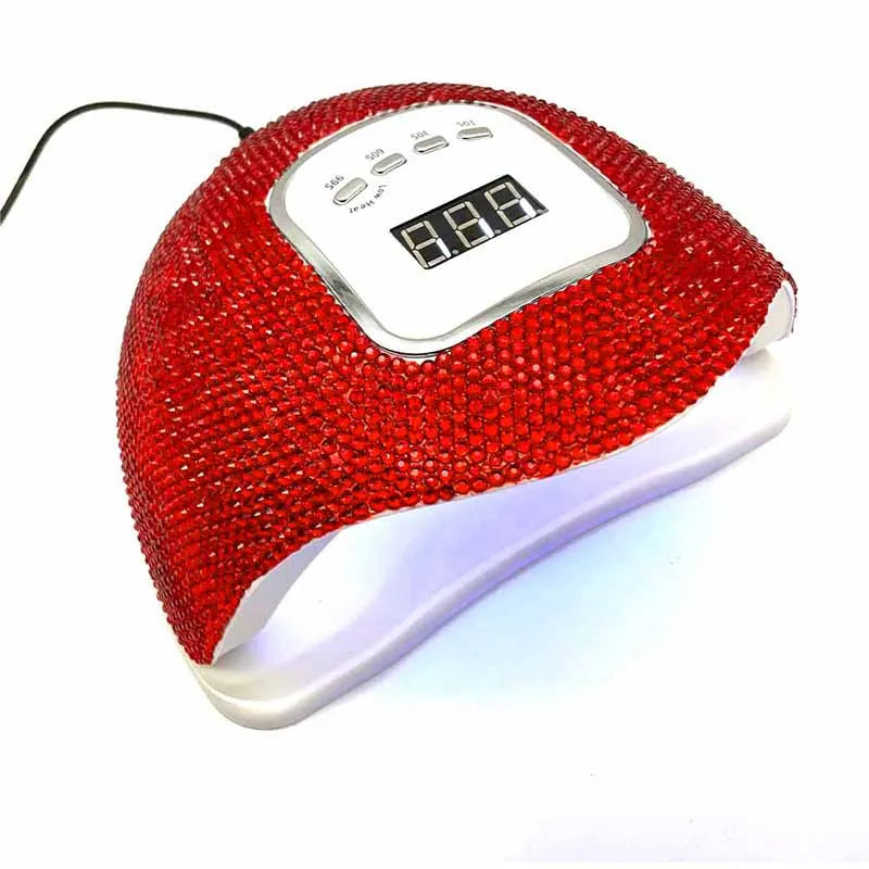 Lámpara UV/LED con Incrustaciones de Cristal – "Destello de joyas Hi'ilawe" 💎✨💖45 Led