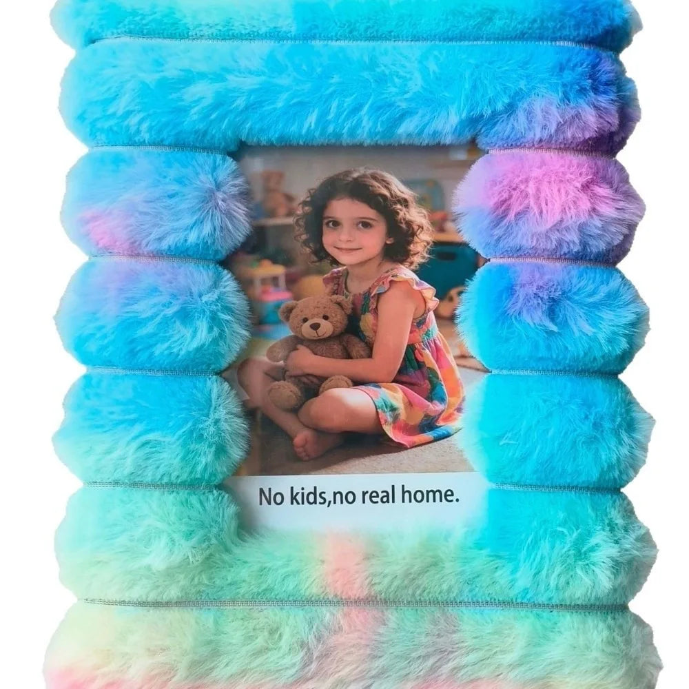 Marco de Fotos de Peluche – "Recuerdos Esponjosos de Hi'ilawe" 🖼️🧸🐆  6/7/8 Inch