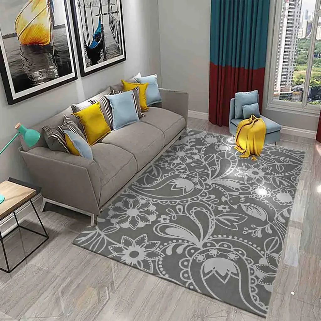 Paisley Flower Tree of Life Indian Culture Rugs for Living Room Bedroom Door Mats Decor Carpets Bathroom Kitchen Non Slip Rugs