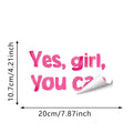 Vinilo Motivacional para Espejo – "Yes, girl, you can" 💖✨ hi'ilawe girls 🐬